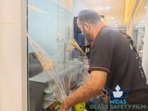 Glass Door Safety Film Installation in Singapore - Commercial, Tiong Bahru 2 glass-door-safety-film-installation-midas-glass-safety-film-singapore-commercial-tiong-bahru-2