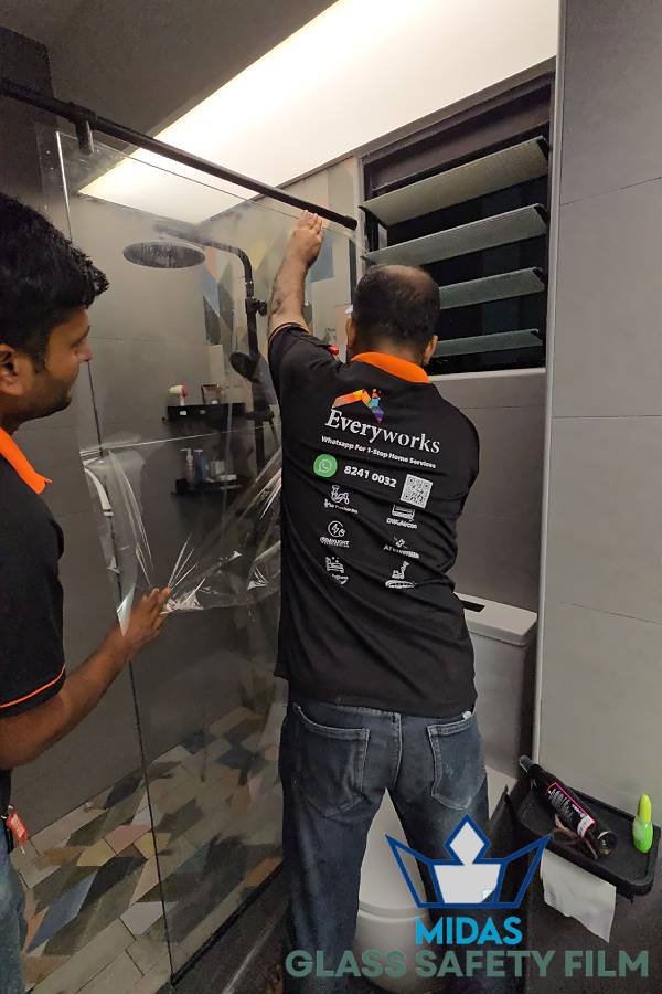 glass protection film installation replacement service midas glass safety film installation singapore 2